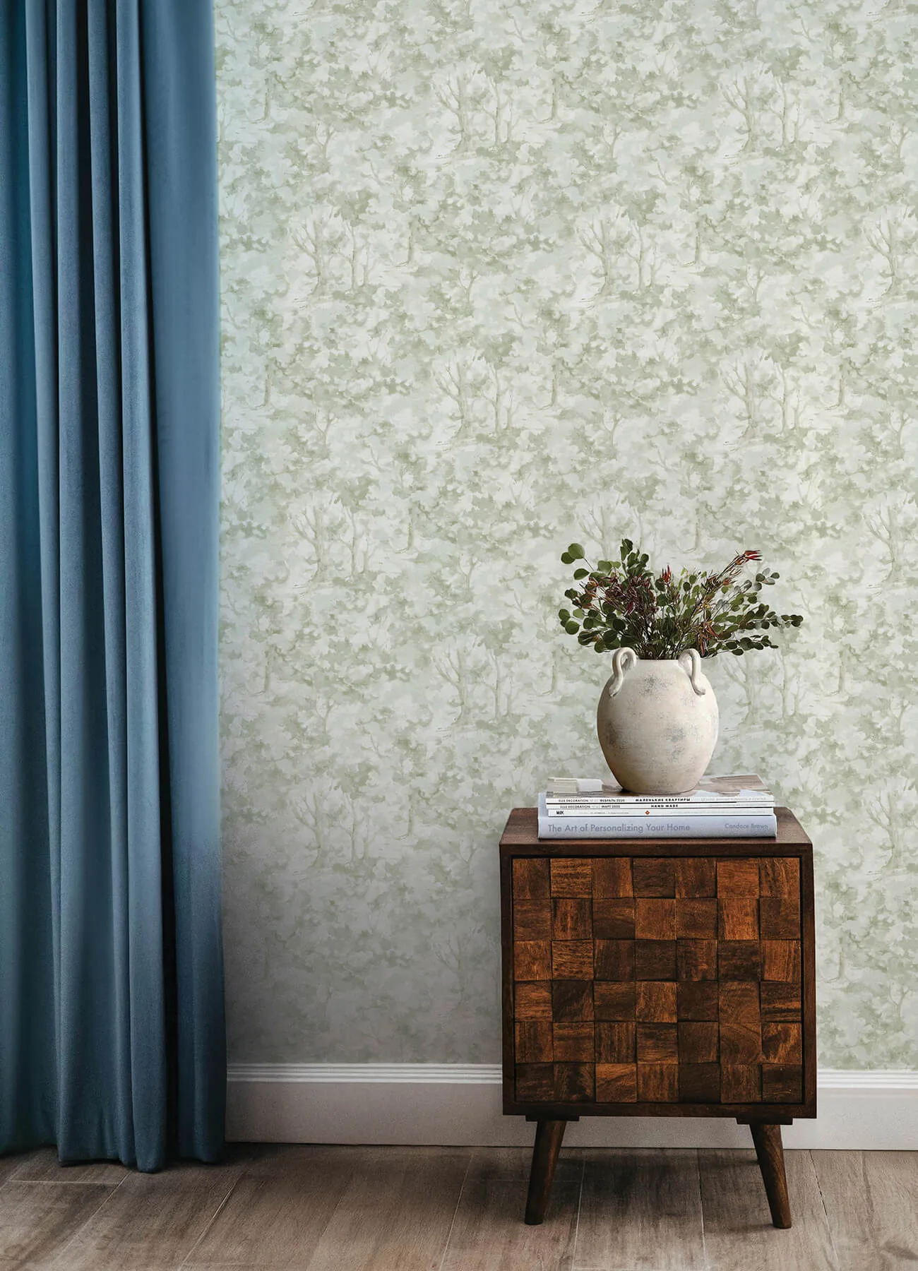 Chesapeake Thicket wallpaper, color Sage, SKU 4169-83109