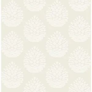 Chesapeake Totem wallpaper, color Eggshell, SKU 3118-25090