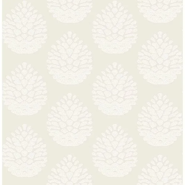 Chesapeake Totem wallpaper, color Eggshell, SKU 3118-25090