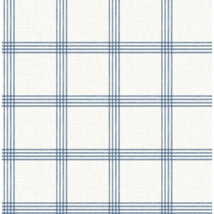Chesapeake Twain wallpaper, color Denim, SKU 4134-26993