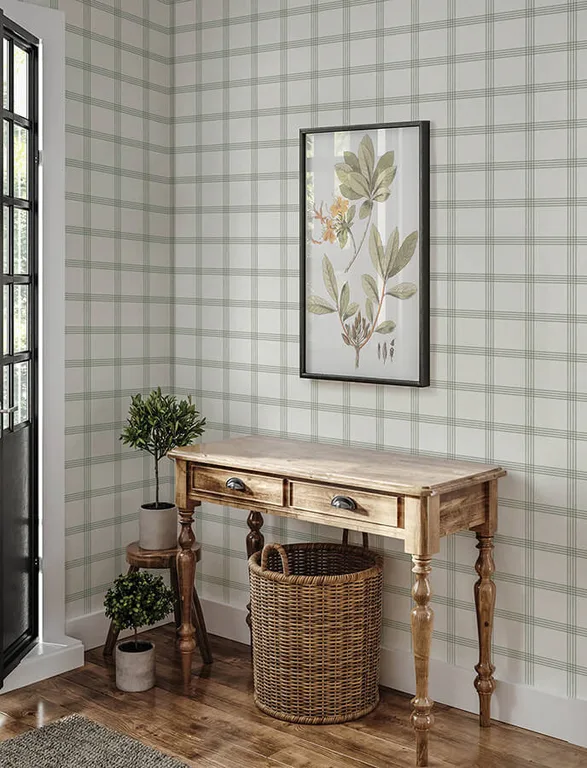 Chesapeake Twain wallpaper, color Green, SKU 4134-26996