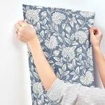 Chesapeake Vadouvan wallpaper, color Navy, SKU 4134-72535