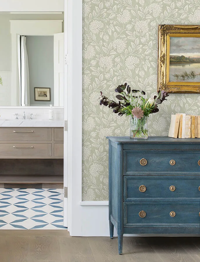 Chesapeake Vadouvan - Sage Wallpaper | Buy Online Chesapeake Vadouvan wallpaper, color Sage, SKU 4134-72536
