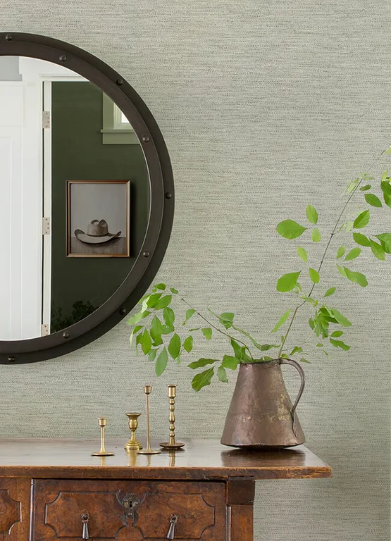 Chesapeake Wool Texture wallpaper, color Aqua, SKU 4142-72646
