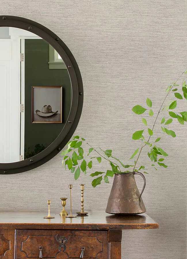 Chesapeake Wool Texture wallpaper, color Pewter, SKU 4142-72648