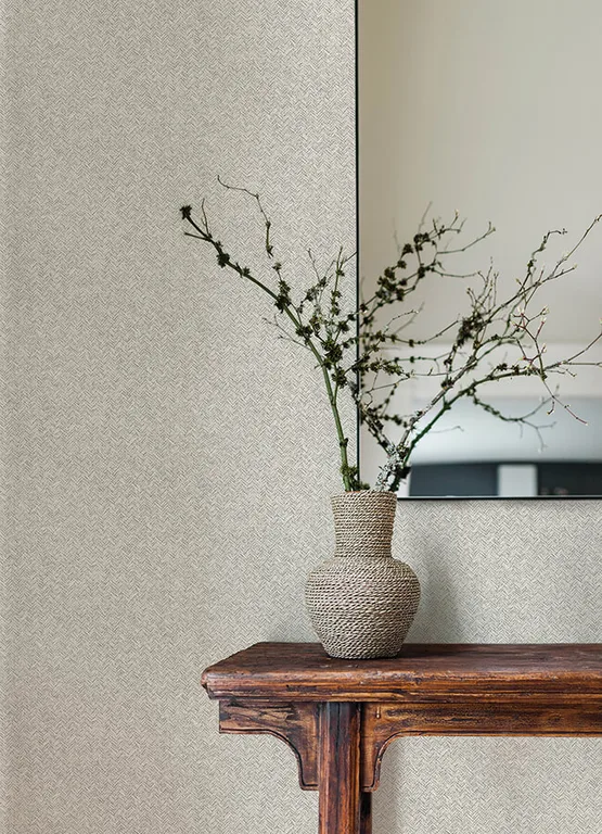 Chesapeake Woven Basket wallpaper, color Light Grey, SKU 4142-72642