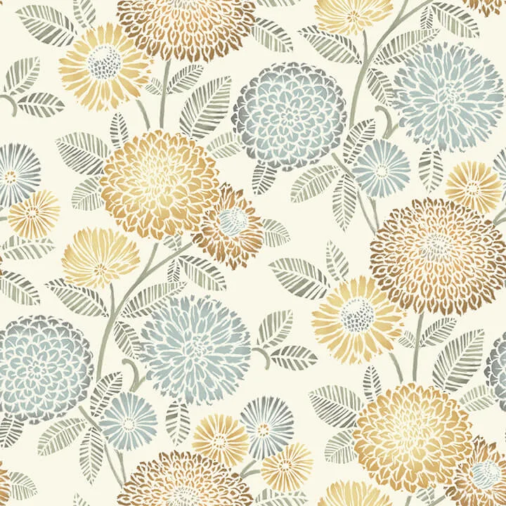 Chesapeake Zalipie wallpaper, color Apricot, SKU 3125-72326