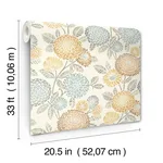Chesapeake Zalipie wallpaper, color Apricot, SKU 3125-72326