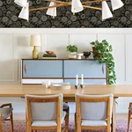 Chesapeake Zalipie wallpaper, color Black, SKU 3125-72327