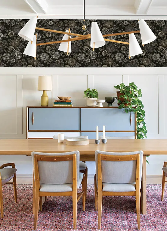 Chesapeake Zalipie wallpaper, color Black, SKU 3125-72327