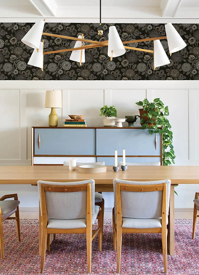 Chesapeake Zalipie wallpaper, color Black, SKU 3125-72327