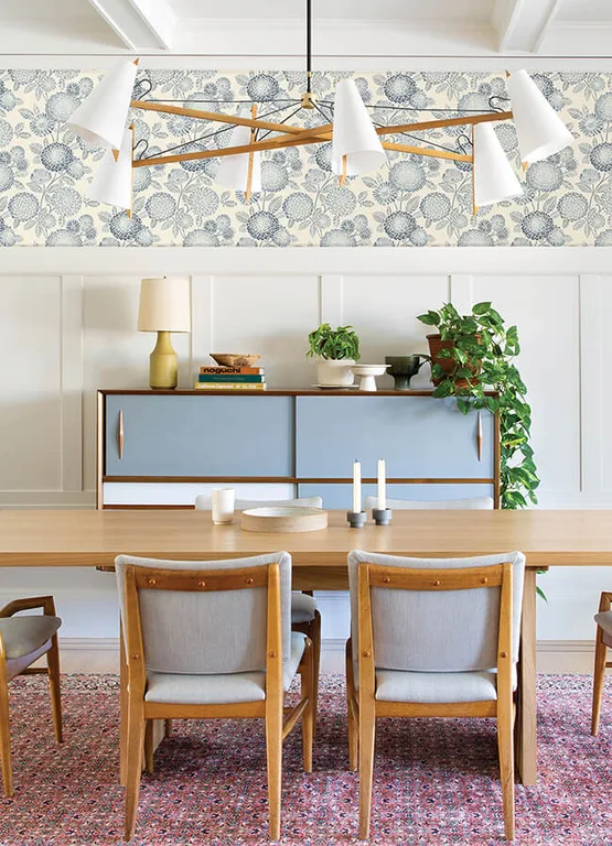 Chesapeake Zalipie wallpaper, color Blue, SKU 3125-72328