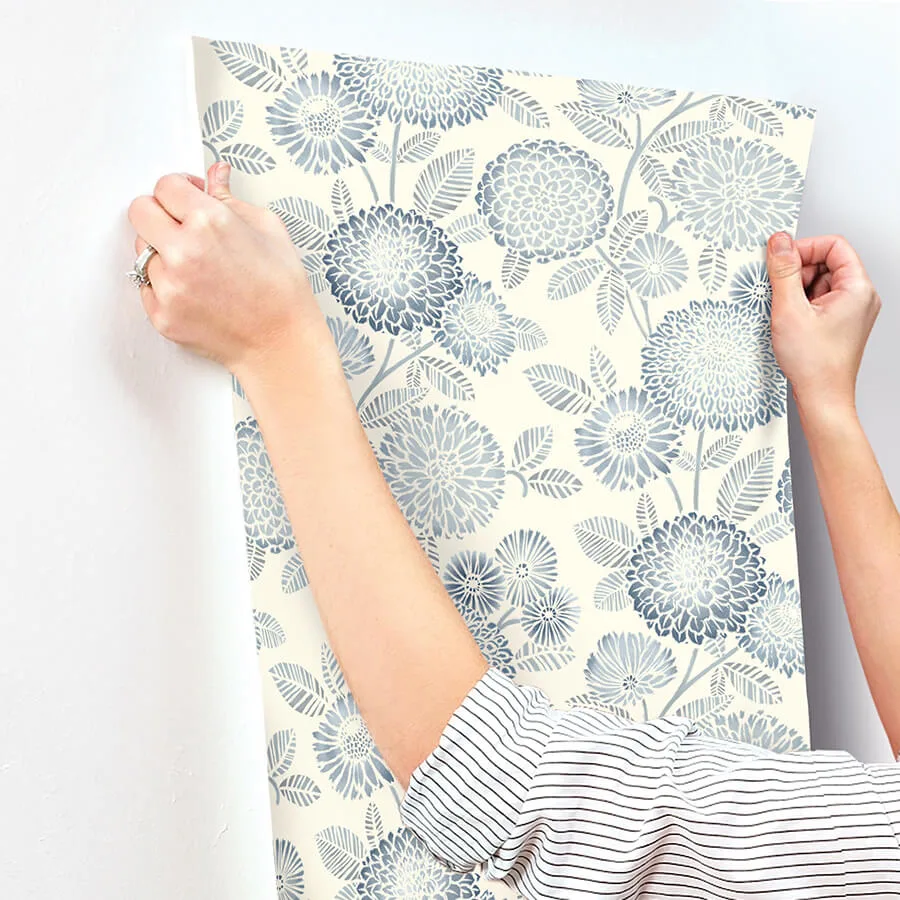 Chesapeake Zalipie - Blue Wallpaper | Buy Online Chesapeake Zalipie wallpaper, color Blue, SKU 3125-72328