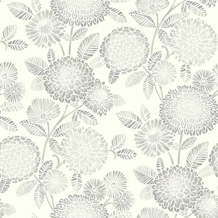 Chesapeake Zalipie wallpaper, color Grey, SKU 3125-72331