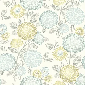 Chesapeake Zalipie wallpaper, color Lime, SKU 3125-72330