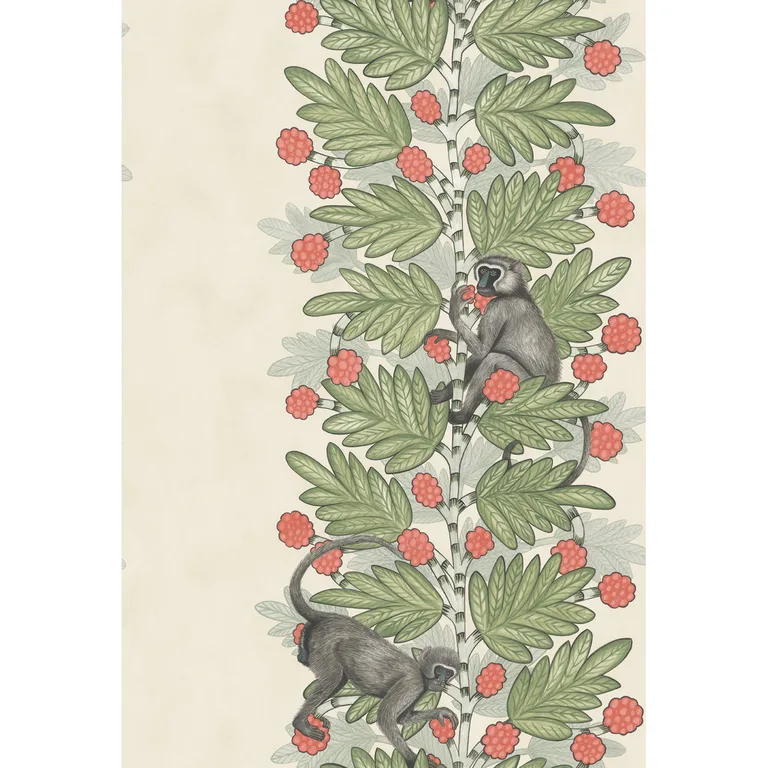 Cole & Son Acacia in Green & Coral Berries (109/11051.CS.0)