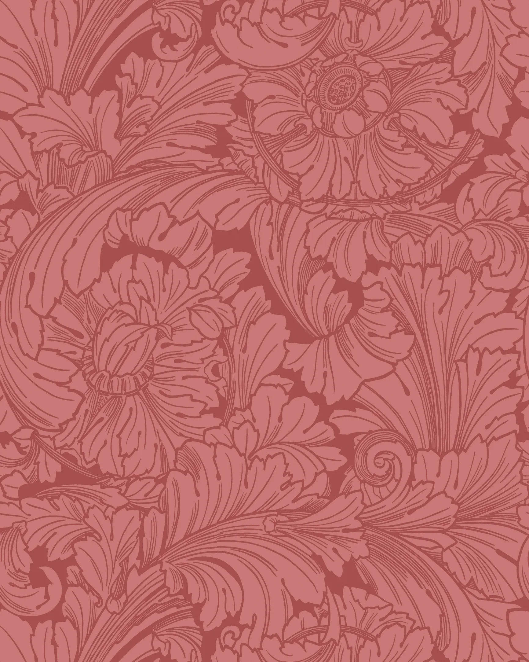 127/6033.CS.0 | Acanthus – Stately Home Red