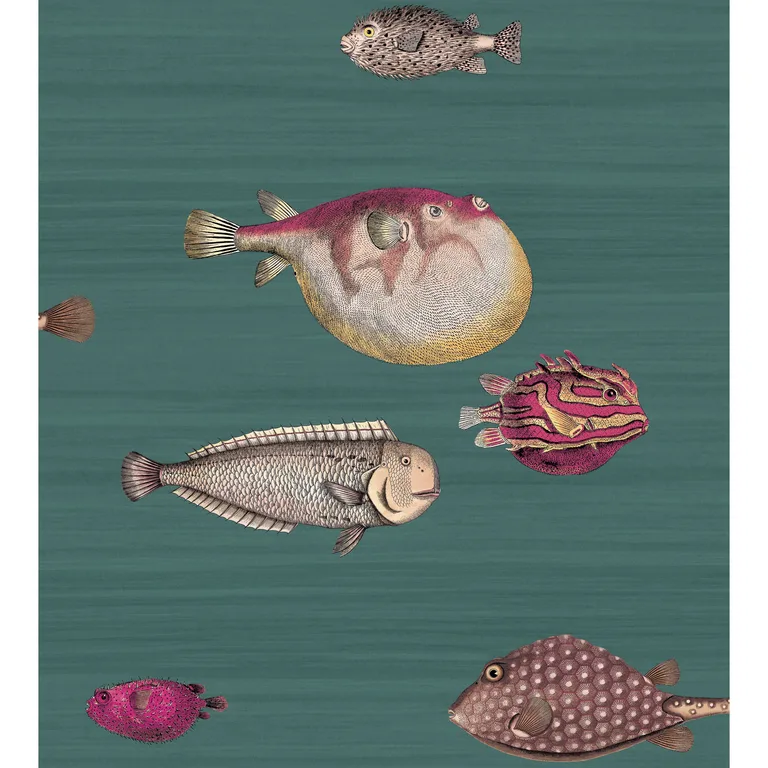 Cole & Son Acquario in Viridian (114/12024.CS.0)