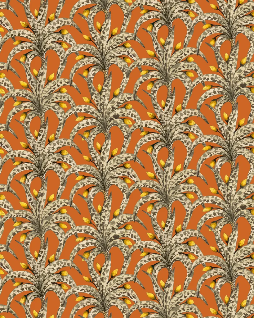 Cole & Son Afrika Damask in Tangerine (129/5018.CS.0)