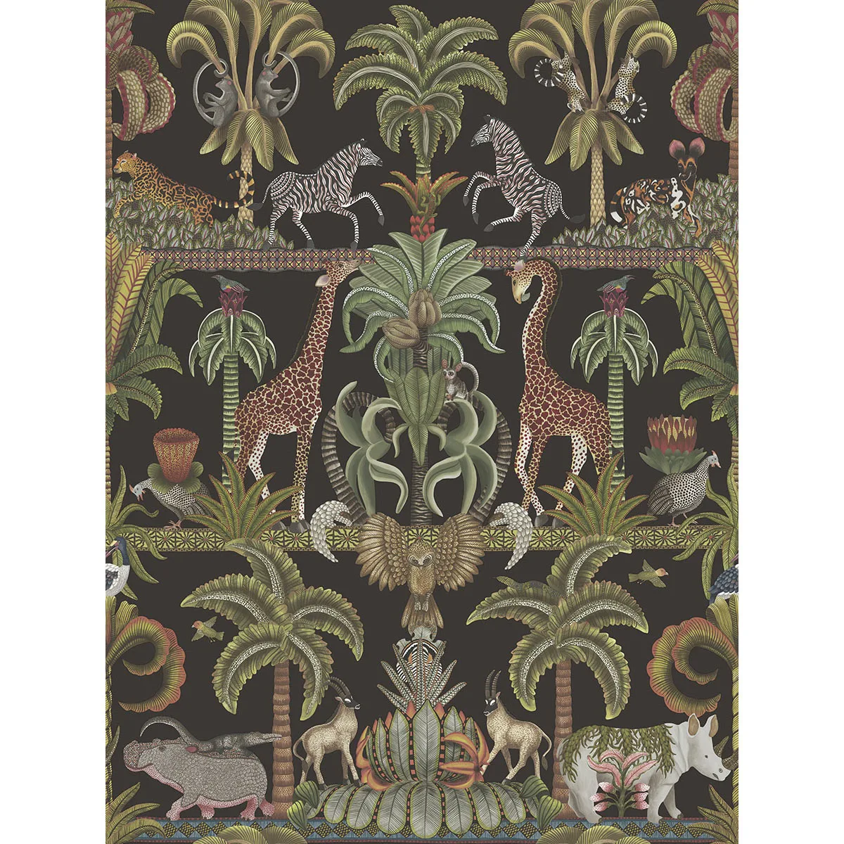 Cole & Son Afrika Kingdom in Olvgrn&spgrn/Bck (119/5027.CS.0)