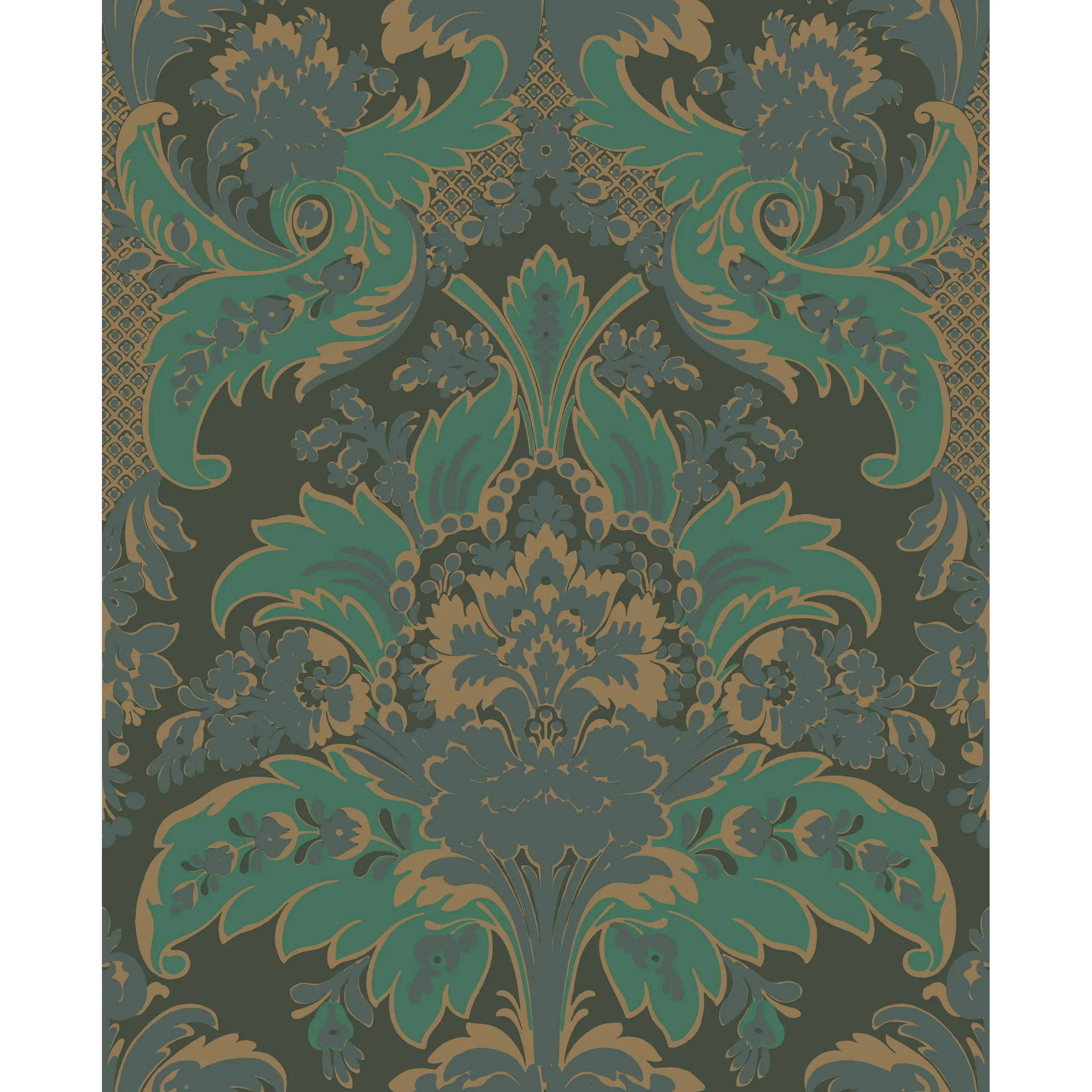 Cole & Son Aldwych in Green and Gold (94/5028.CS.0)