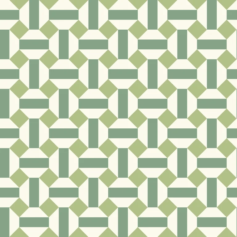 Cole & Son Alicatado in Leaf Greens on Chalk (117/12038.CS.0)