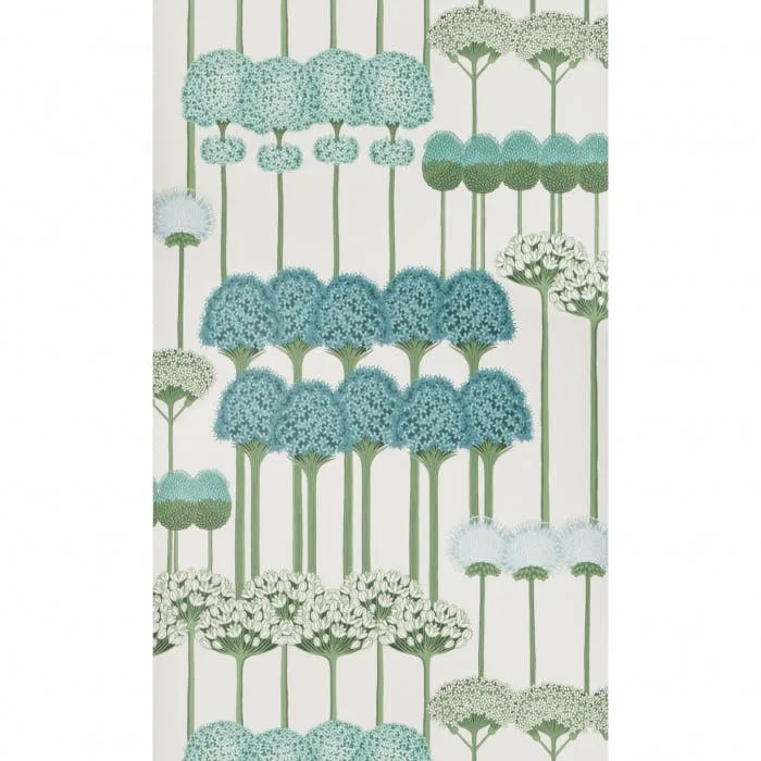 Cole & Son Allium in Teal/Jade/White (115/12035.CS.0)