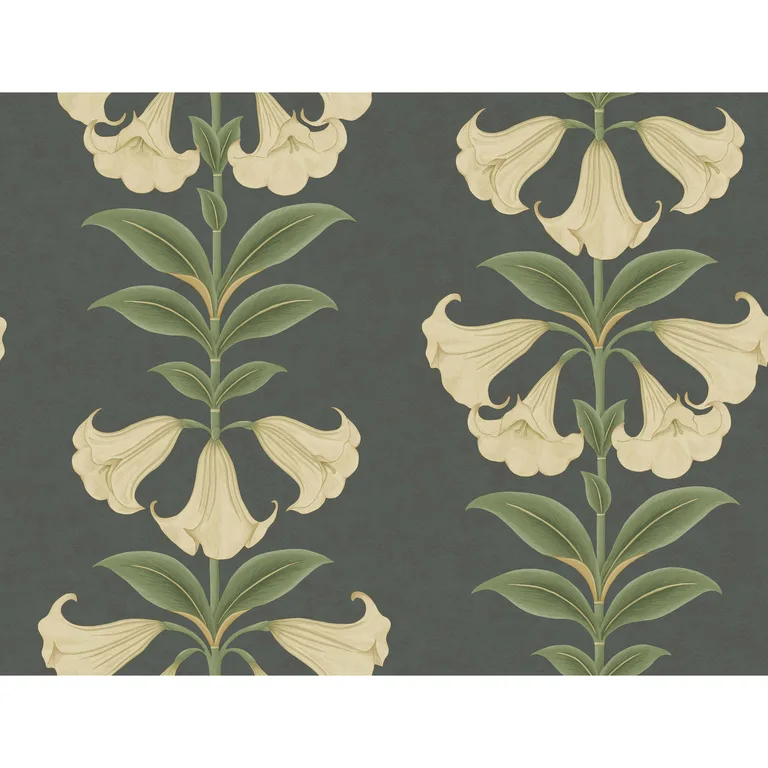 Cole & Son Angels Trumpet in Cream/Olive Green/Charcoal (117/3006.CS.0)