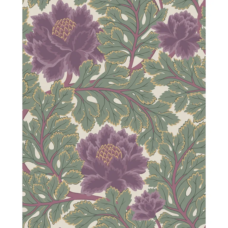 Cole & Son Aurora in Mulberry/Sage/Parc (116/1001.CS.0)