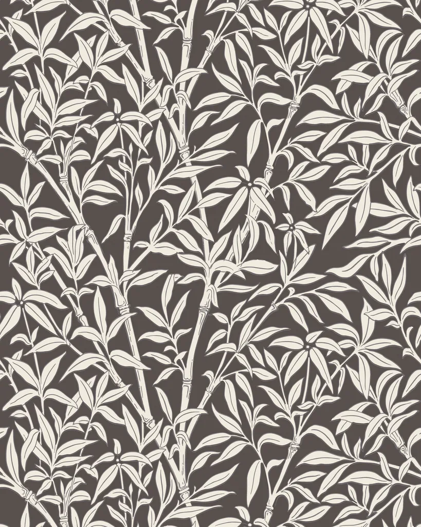Cole & Son Bamboo Forest in Snow on Soot (127/1007.CS.0)