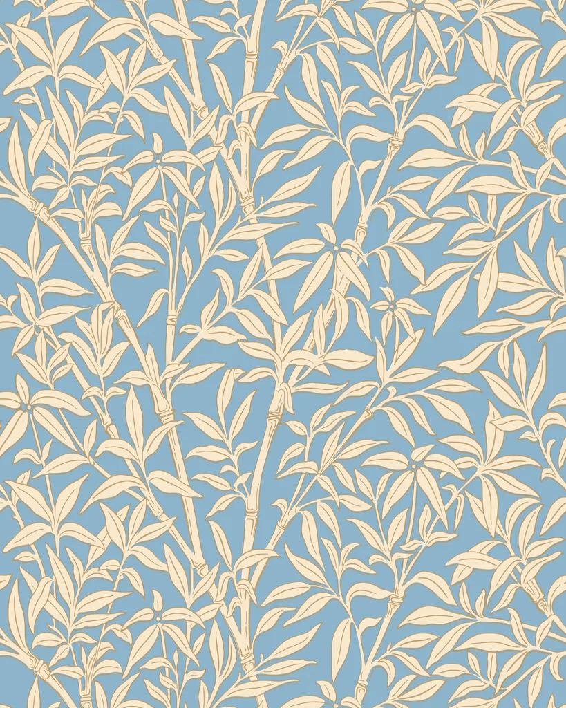 Cole & Son Bamboo Forest in Yellow/Blue (127/1002.CS.0)