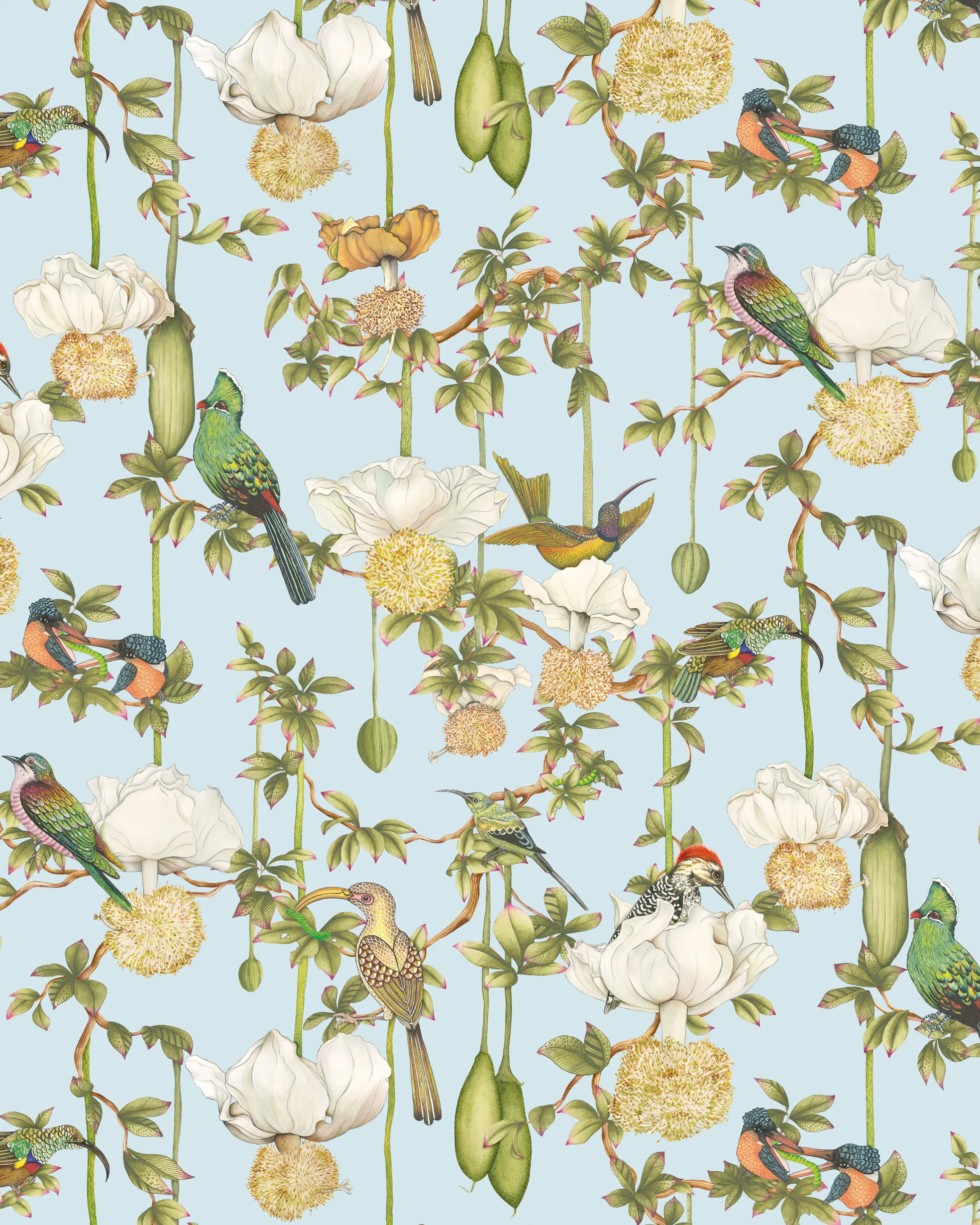 Cole & Son Baobab Botanica in Sky Blue (129/2007.CS.0)