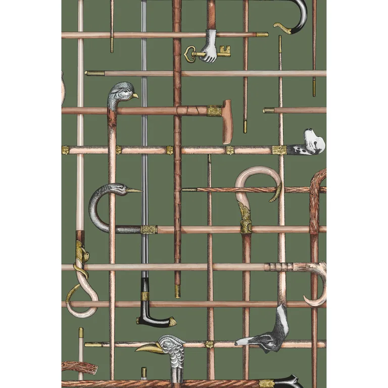 Cole & Son Bastoni in Forest Green (114/14027.CS.0)