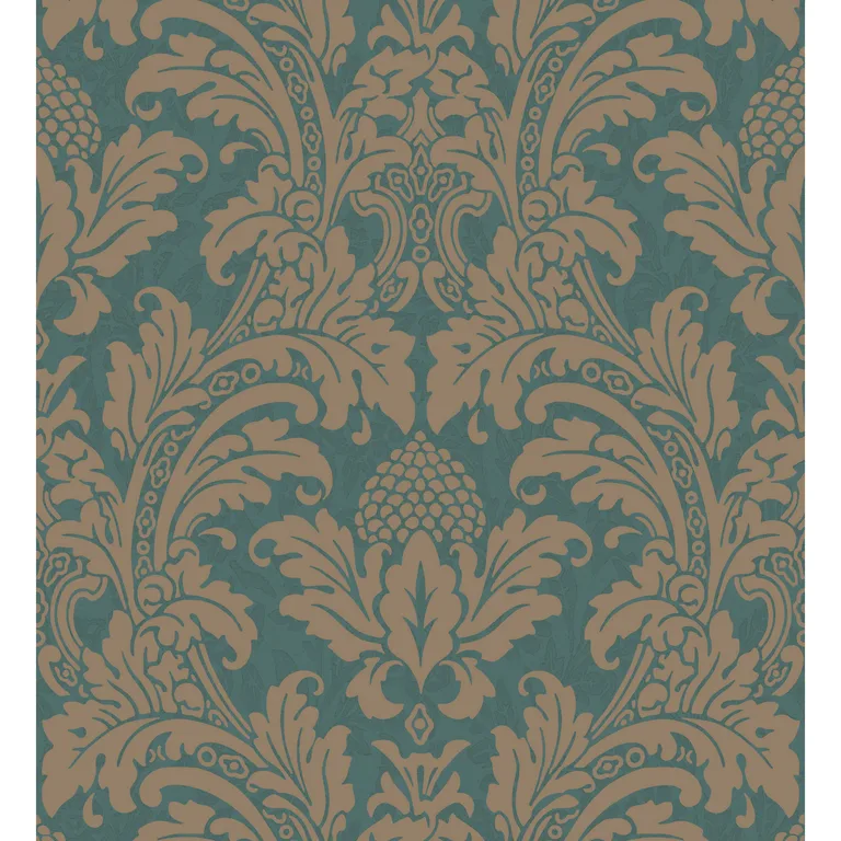 Cole & Son Blake in Teal and Silver (94/6031.CS.0)