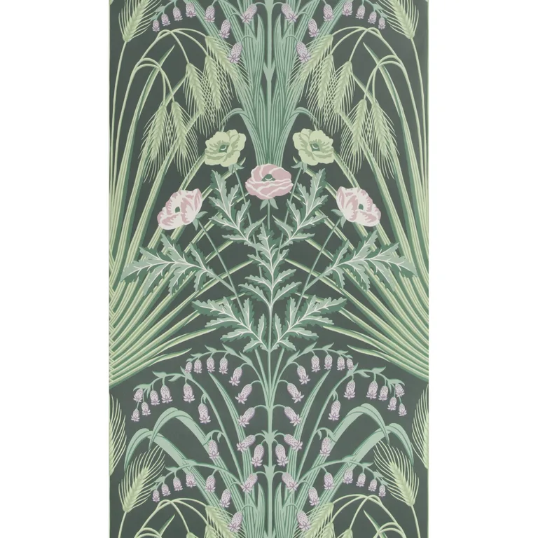 Cole & Son Bluebell in Sage on Charcoal (115/3009.CS.0)