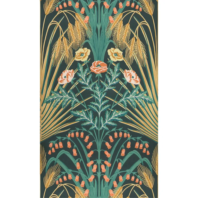 Cole & Son Bluebell in Teal/Gold/Petrol (115/3010.CS.0)