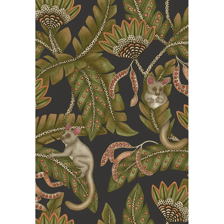 Cole & Son Bush Baby in Spgrn&orng/Blck (119/7031.CS.0)