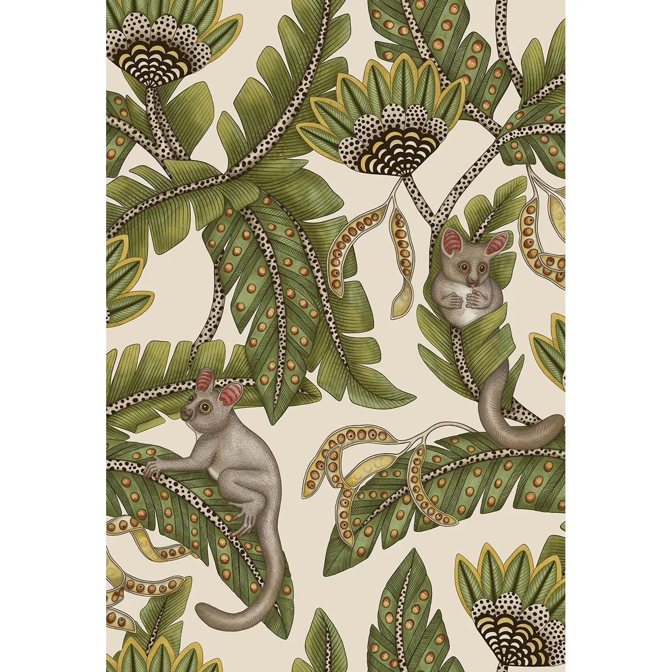 Cole & Son Bush Baby in Sprgrn&mrgld/Stn (119/7032.CS.0)