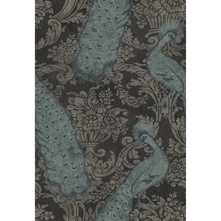 Cole & Son Byron in Teal and Graphite (94/7041.CS.0)