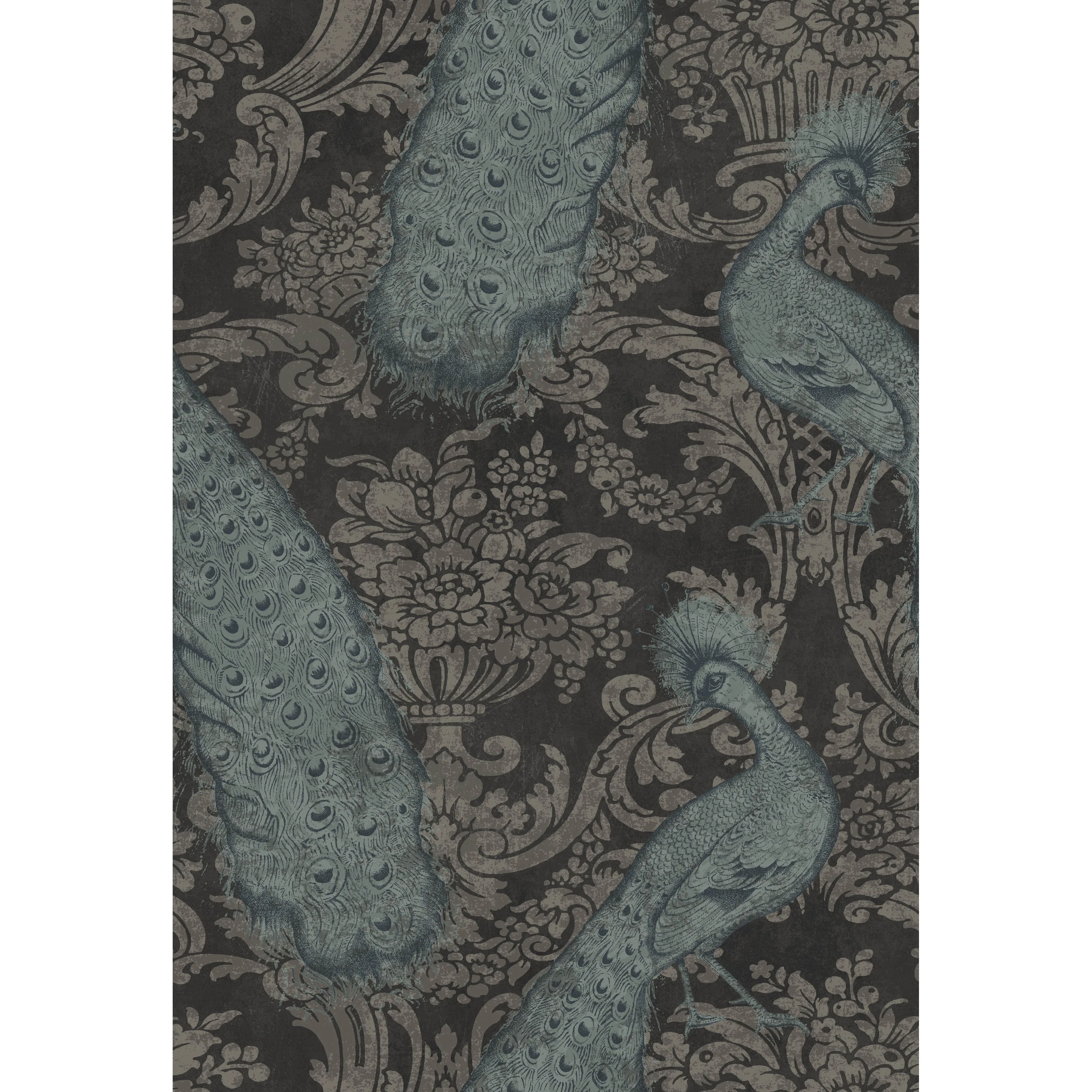 Cole & Son Byron in Teal and Graphite (94/7041.CS.0)