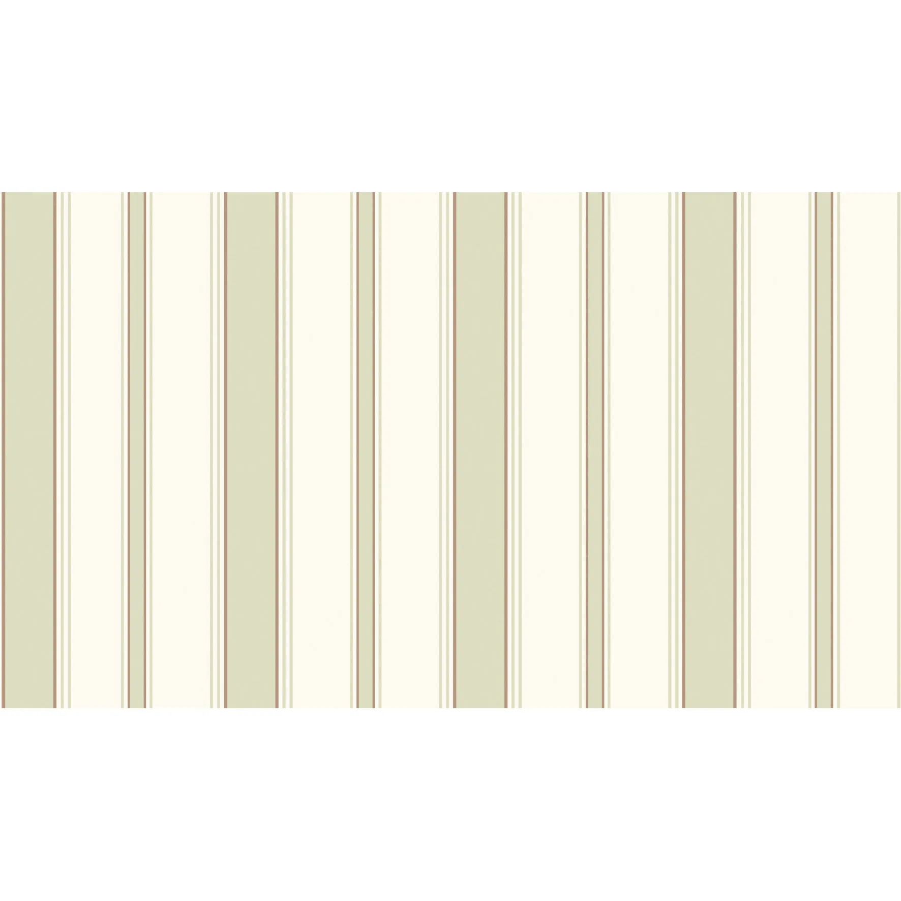 Cole & Son Cambridge Stripe in Olive/White (96/1006.CS.0)
