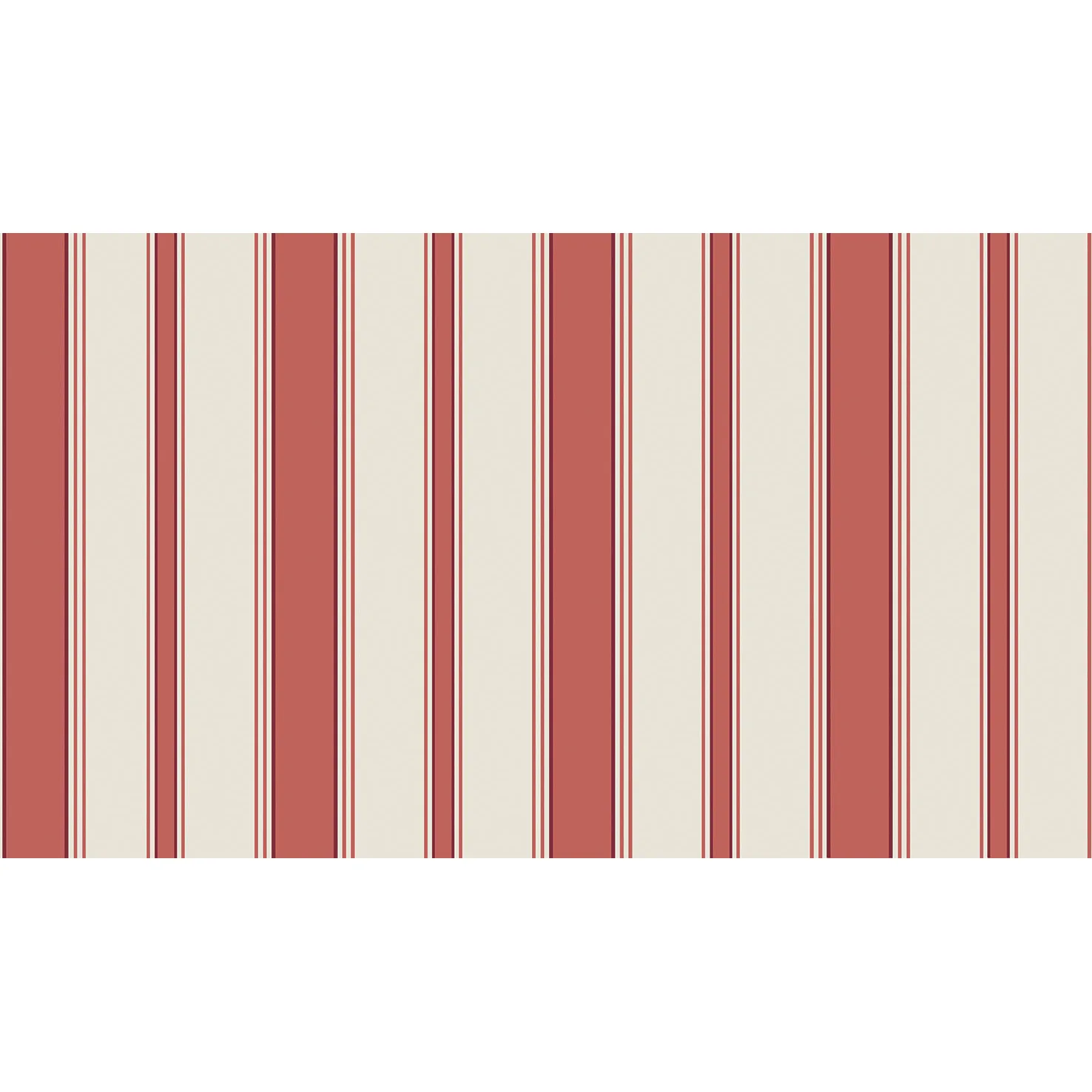 Cole & Son Cambridge Stripe in Red/Sand (96/1001.CS.0)