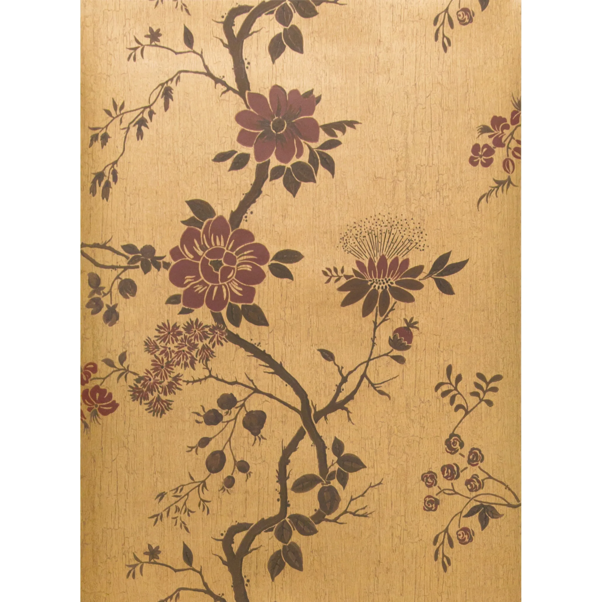 Cole & Son Camellia in Crimson/Mtl Gold (115/8027.CS.0)