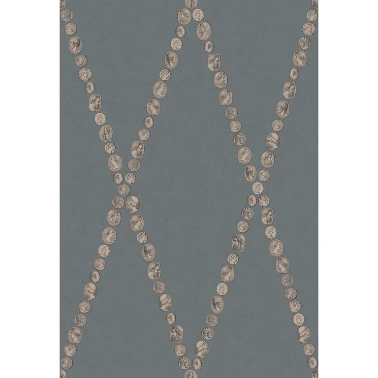 Cole & Son Cammei in Slate & Rose Gold (123/4020.CS.0)