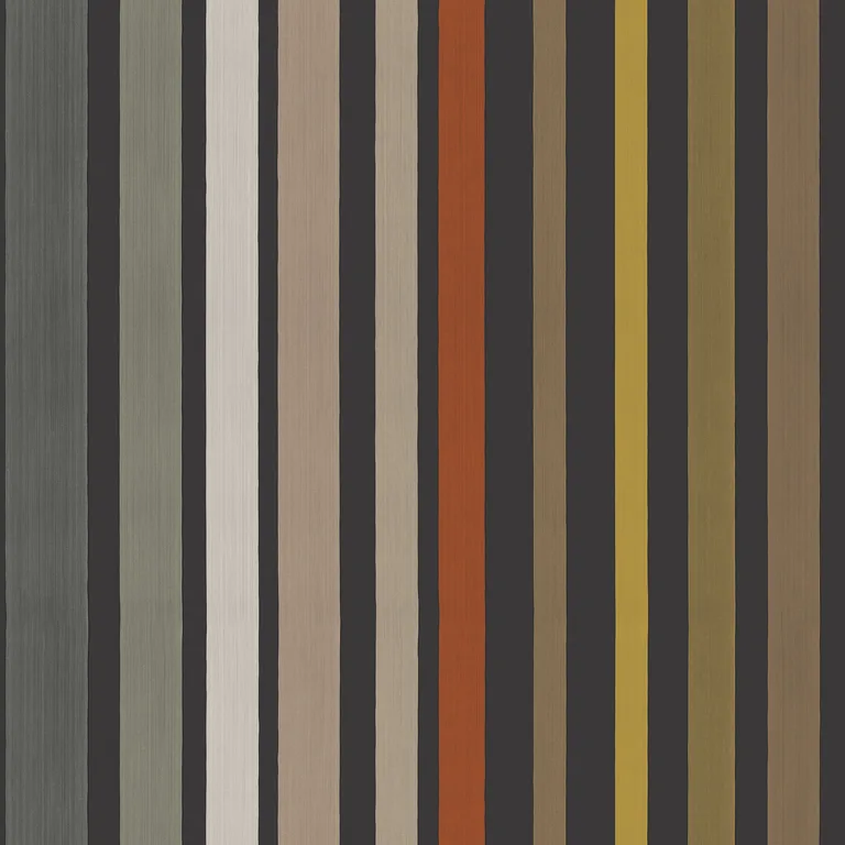 Cole & Son Carousel Stripe in Charcoal (108/6031.CS.0)