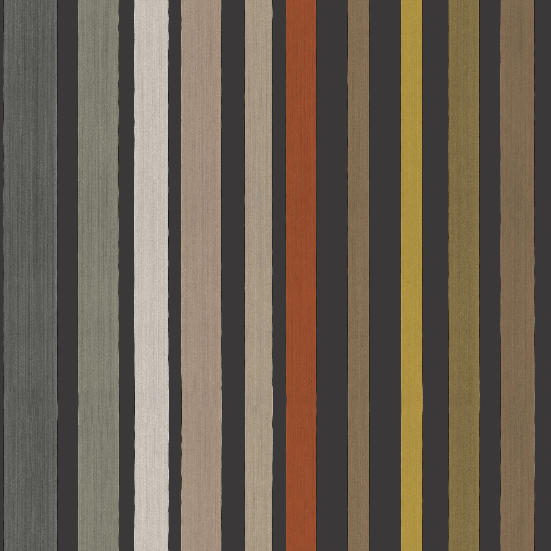 Cole & Son Carousel Stripe in Charcoal (108/6031.CS.0)