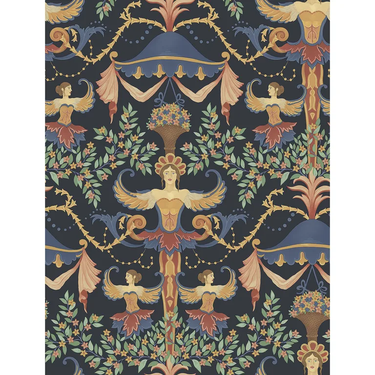 Cole & Son Chamber Angels in Denim (118/12027.CS.0)