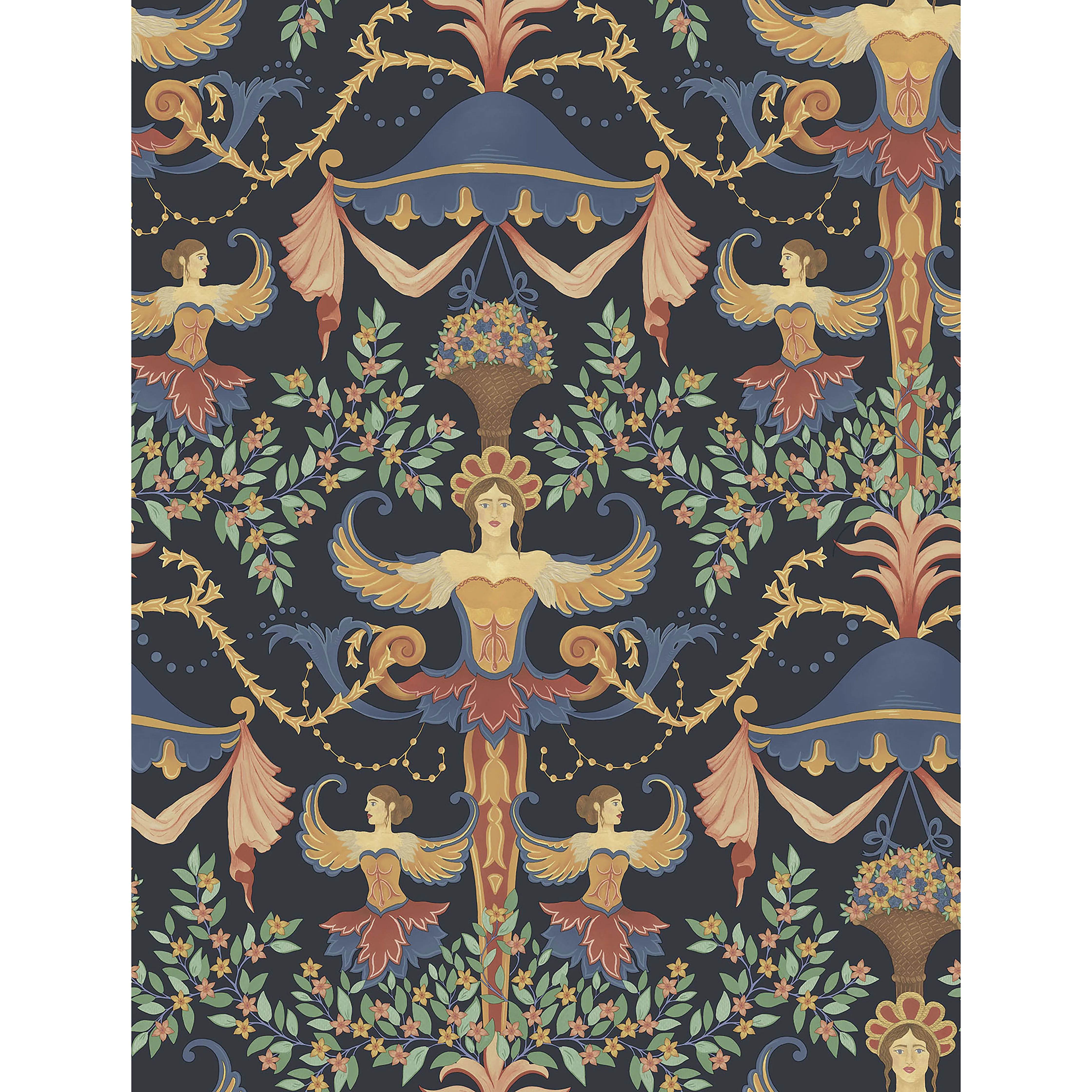 Cole & Son Chamber Angels in Denim (118/12027.CS.0)