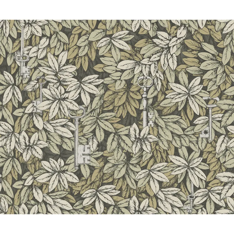 Cole & Son Chiavi Segrete in Gilver & Gold (114/9017.CS.0)