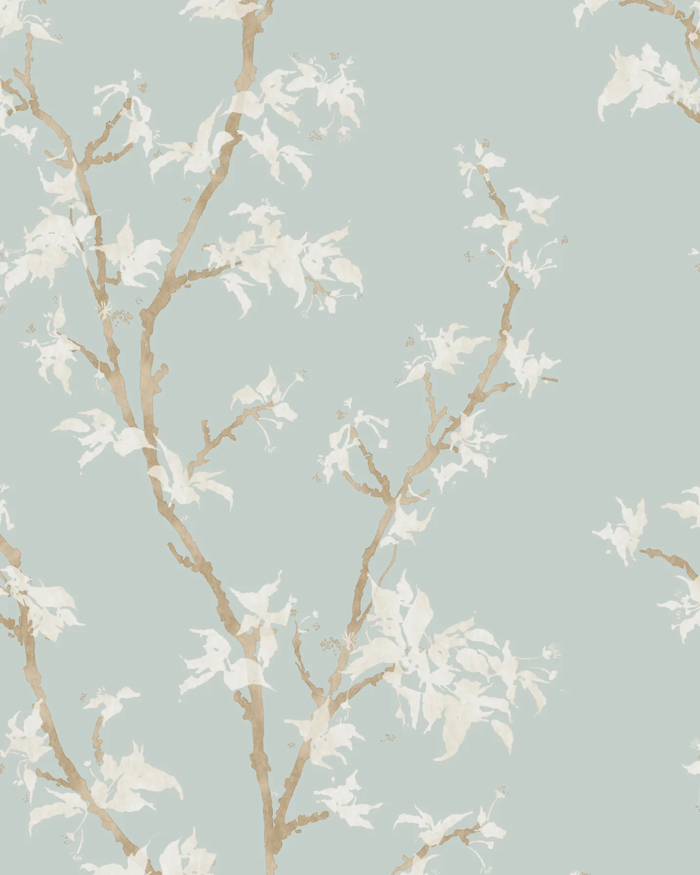 Cole & Son Chinese Branch in Duck Egg (128/3016.CS.0)